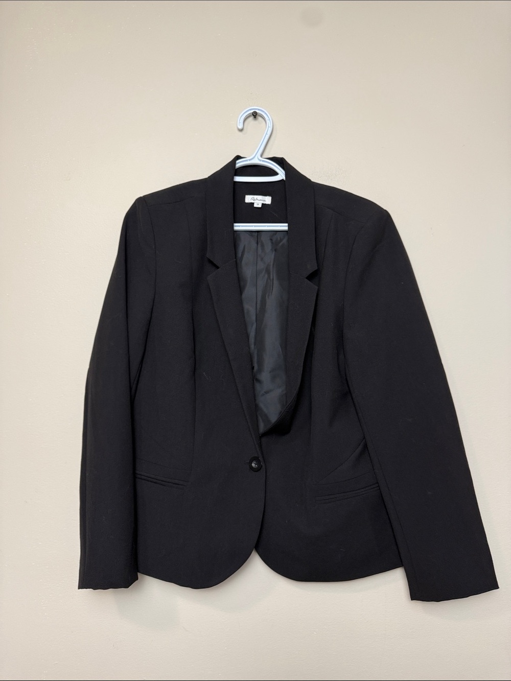 Reitmans Black Single-Button Blazer size 13